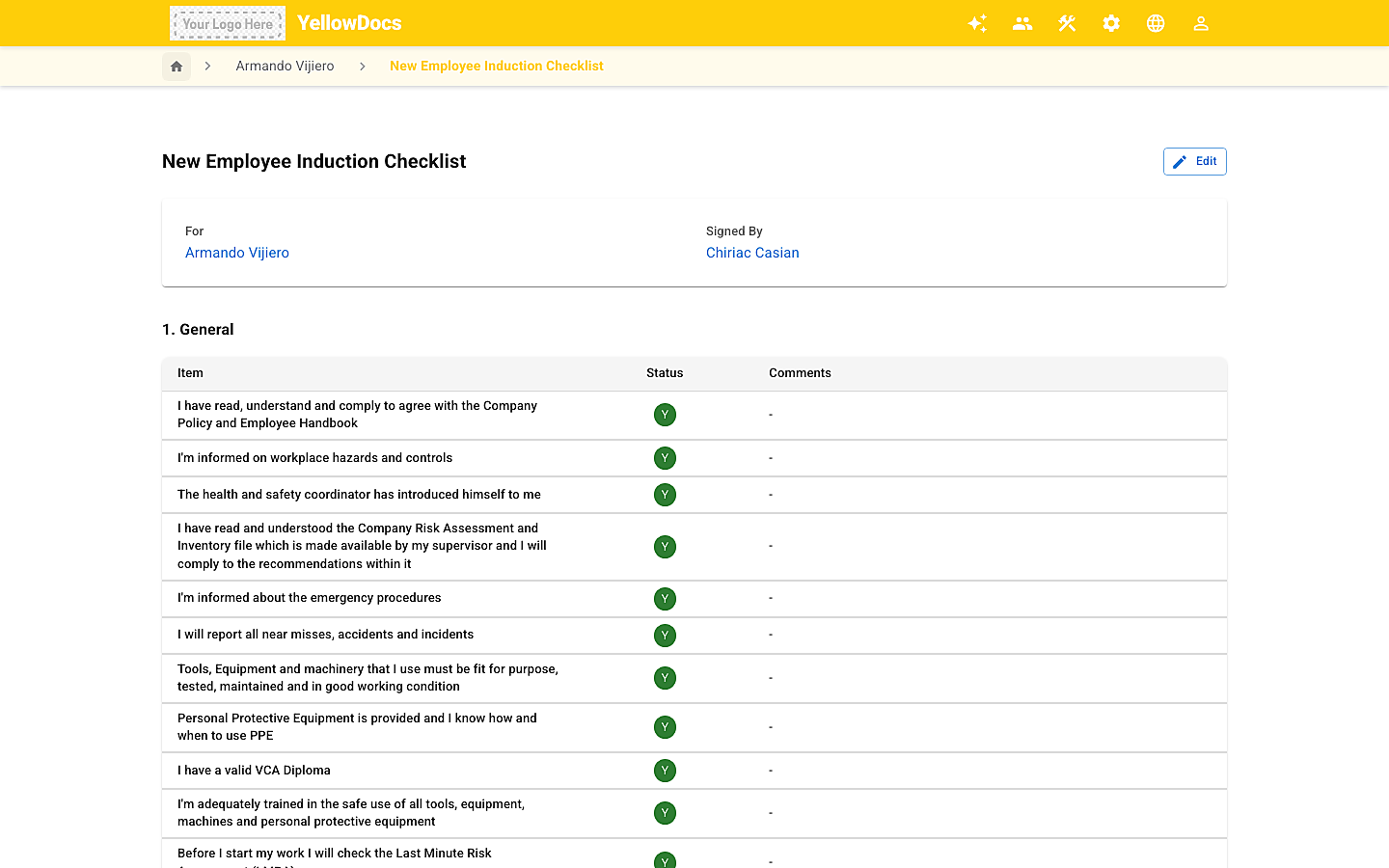 New Employee Mobile Onboarding (Desktop Overview)